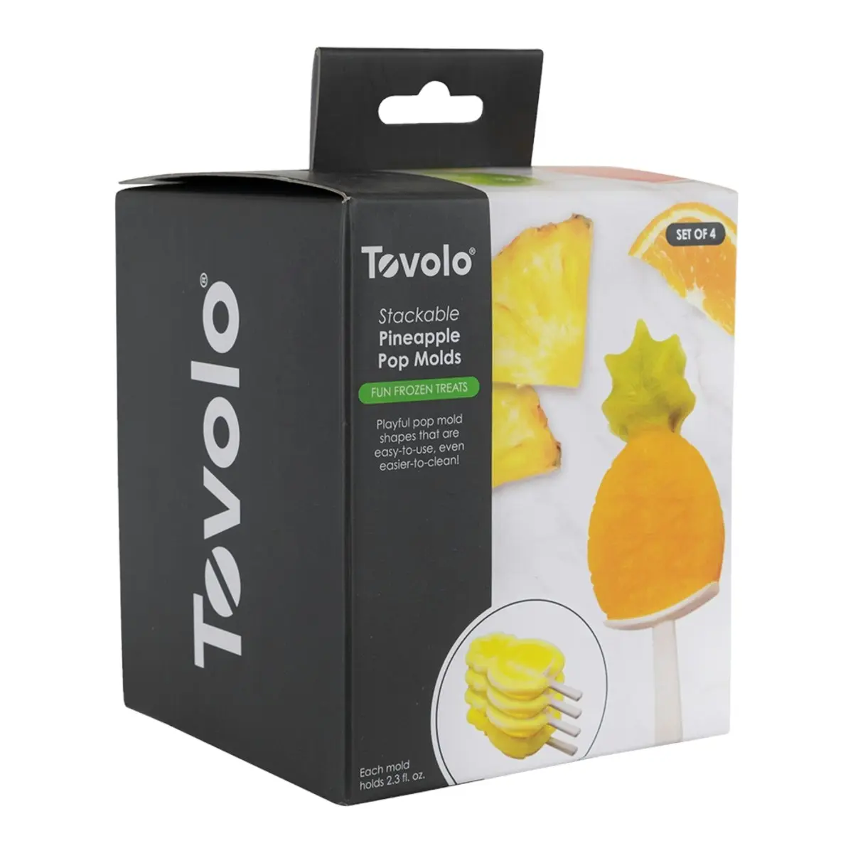 Tovolo Stackable Ice Pop Moulds Set 4   Pineapple