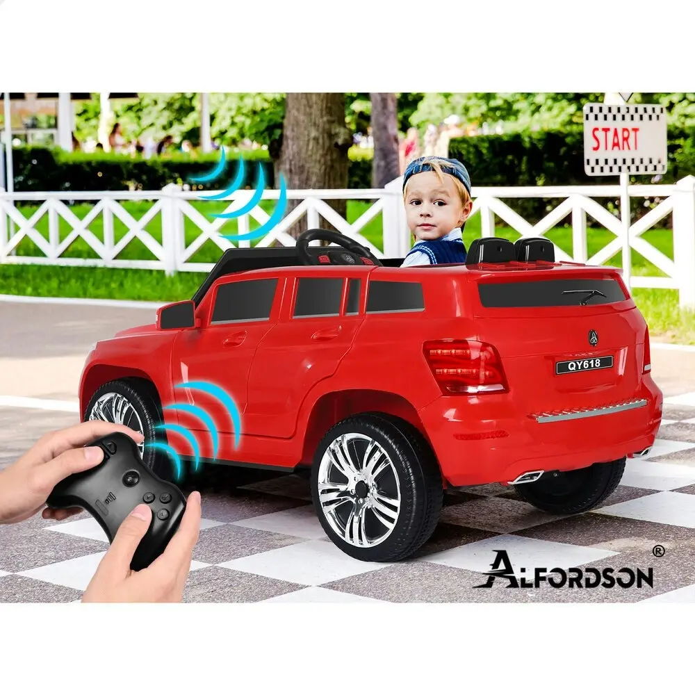 Alfordson Ride On Car Kids 12V Eletric Motor Remote Car SUV Red