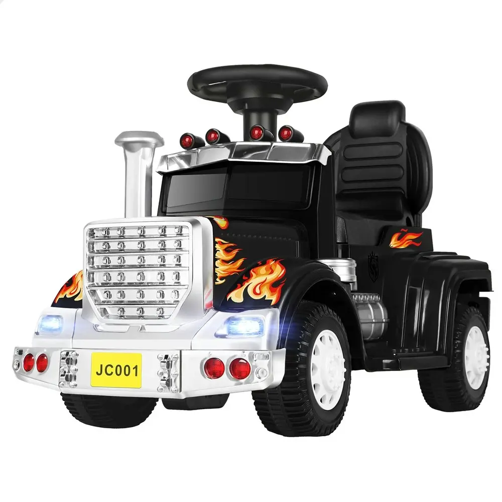 Alfordson Ride On Car Kids Electric Toy Truck 25W Motor w/ LED Lights Black