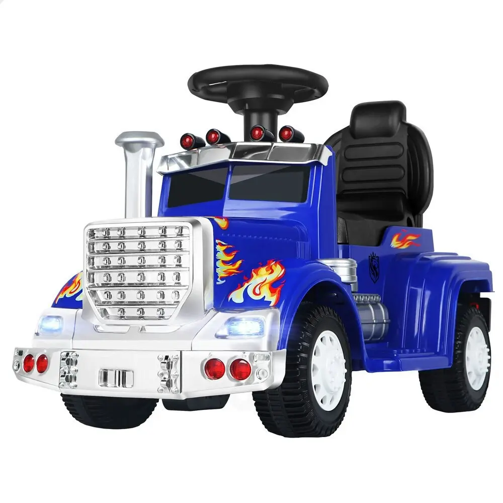 Alfordson Ride On Car Kids Electric Toy Truck 25W Motor w/ LED Lights Blue