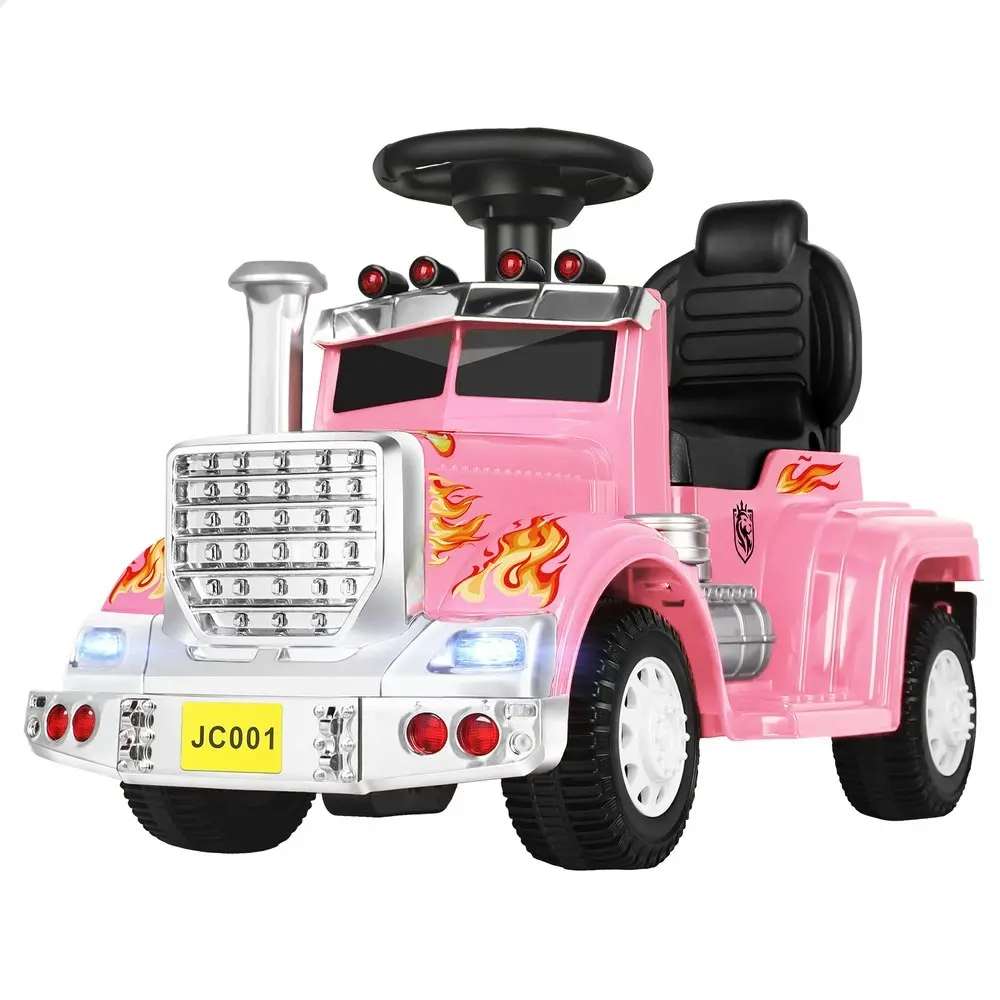 Alfordson Ride On Car Kids Electric Toy Truck 25W Motor w/ LED Lights Pink