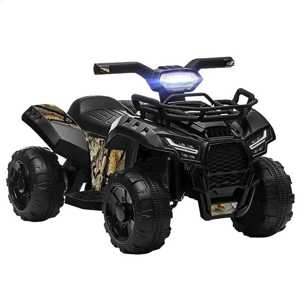 Alfordson Ride On Car Kids Electric ATV Toy With LED Lights Black