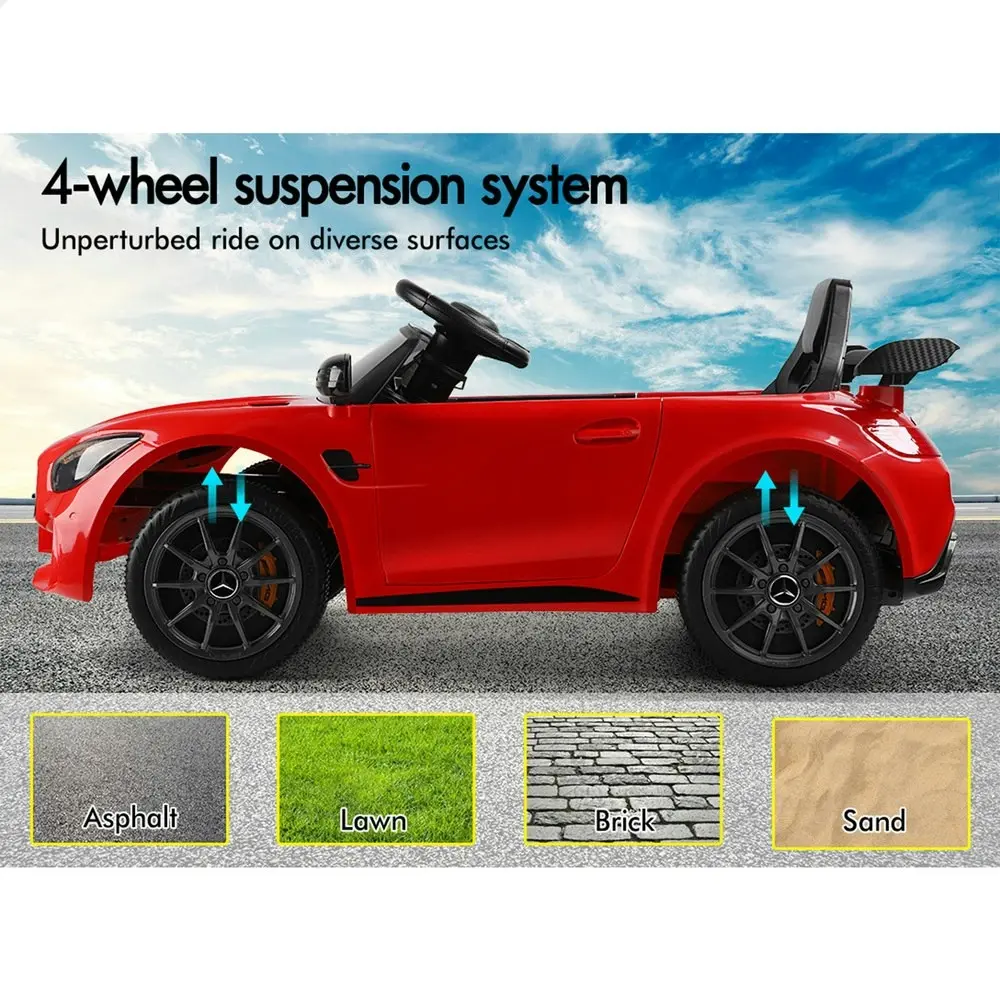 Alfordson Ride On Car Kids Mercedes-Benz AMG GT R Licensed Electric Motors Red