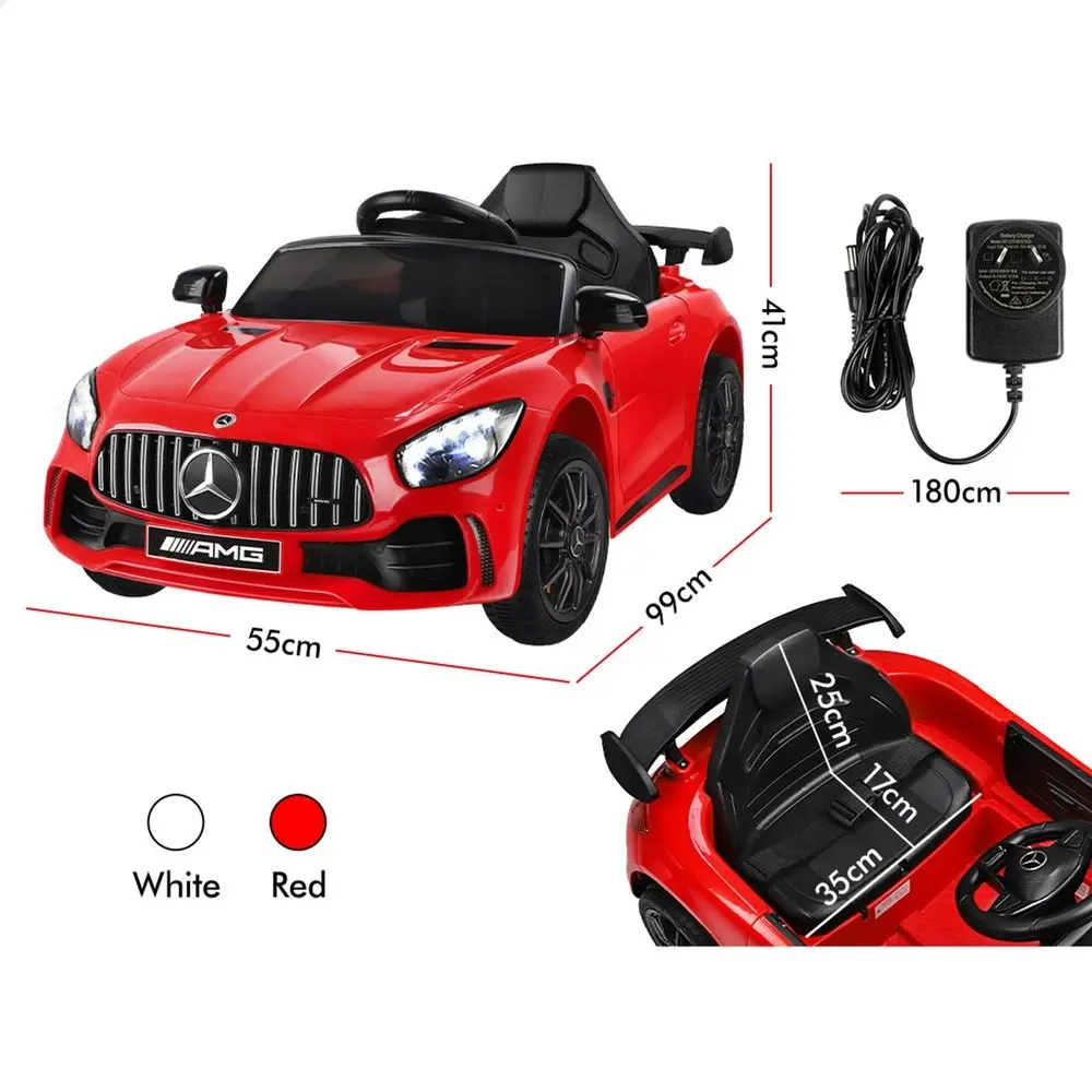 Alfordson Ride On Car Kids Mercedes-Benz AMG GT R Licensed Electric Motors Red