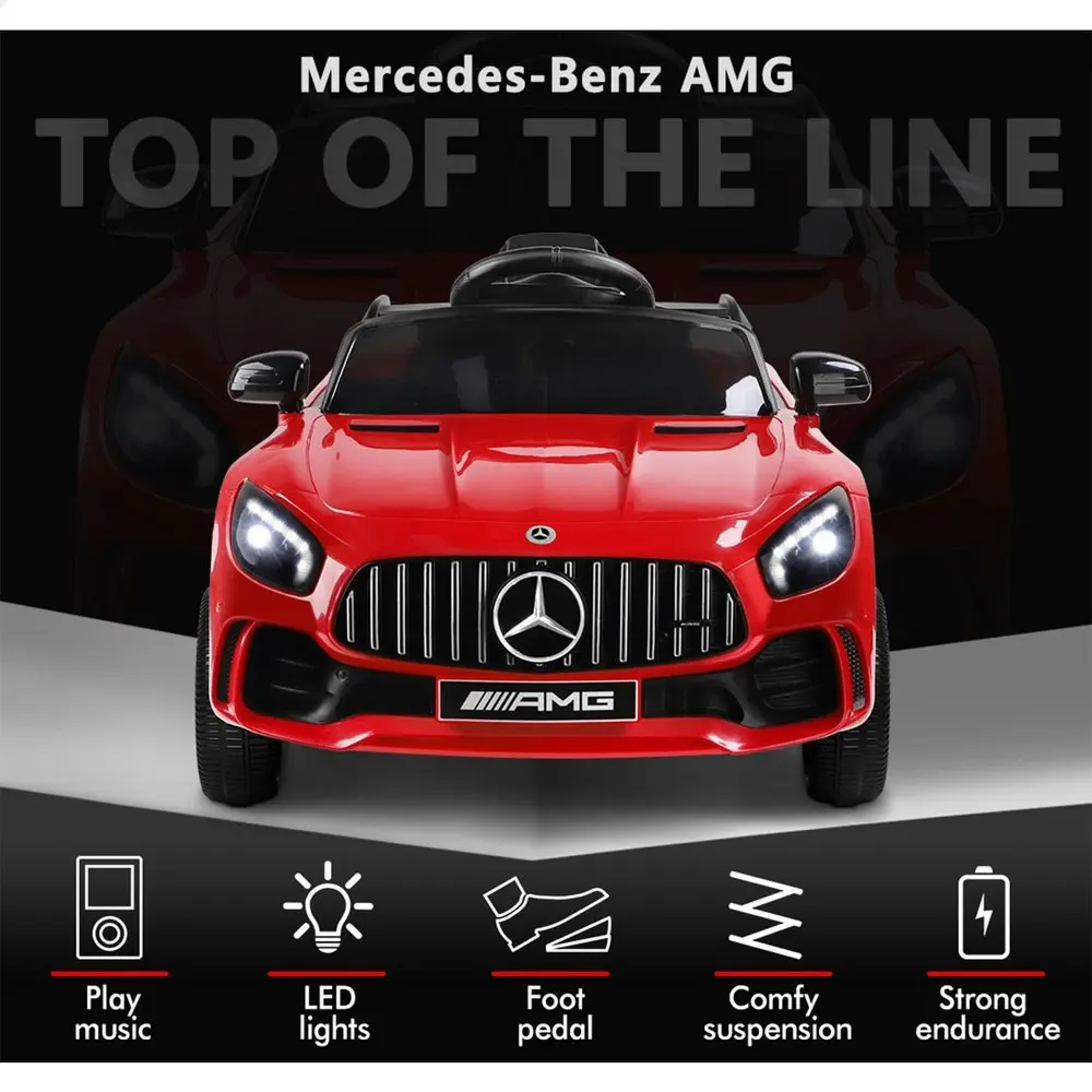 Alfordson Ride On Car Kids Mercedes-Benz AMG GT R Licensed Electric Motors Red