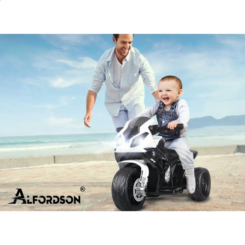 Alfordson Ride On Car Motorcycle Kids Toy BMW Licensed Black