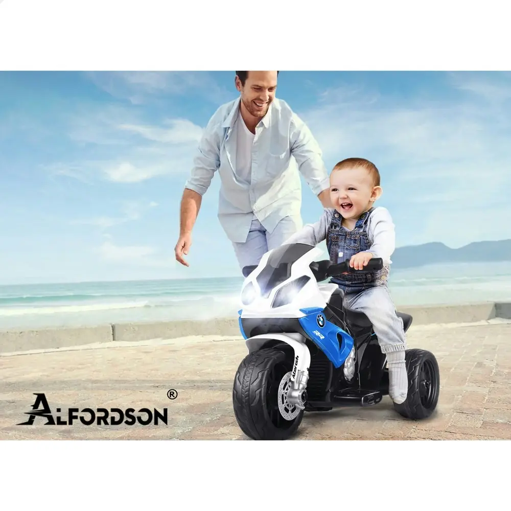 Alfordson Ride On Car Motorcycle Kids Toy BMW Licensed Blue