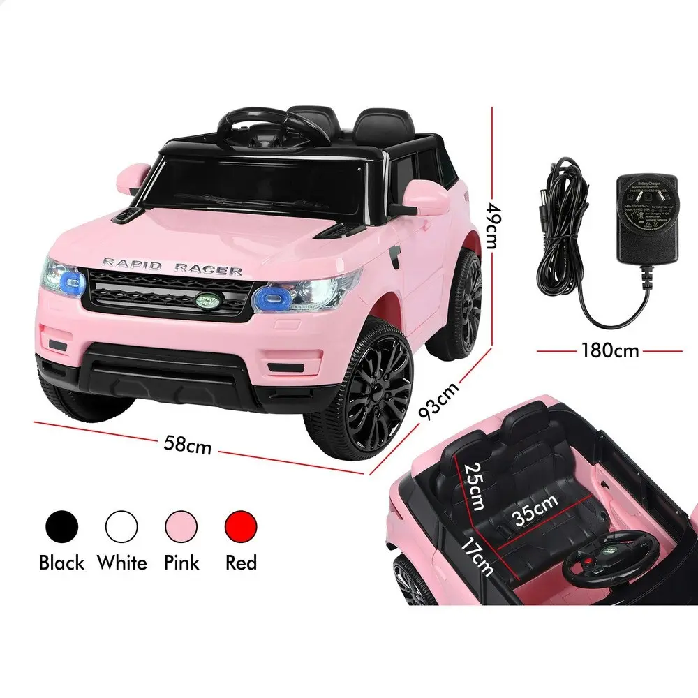 Alfordson Ride On Car Kids Remote Car Toy MP3 LED Light Pink