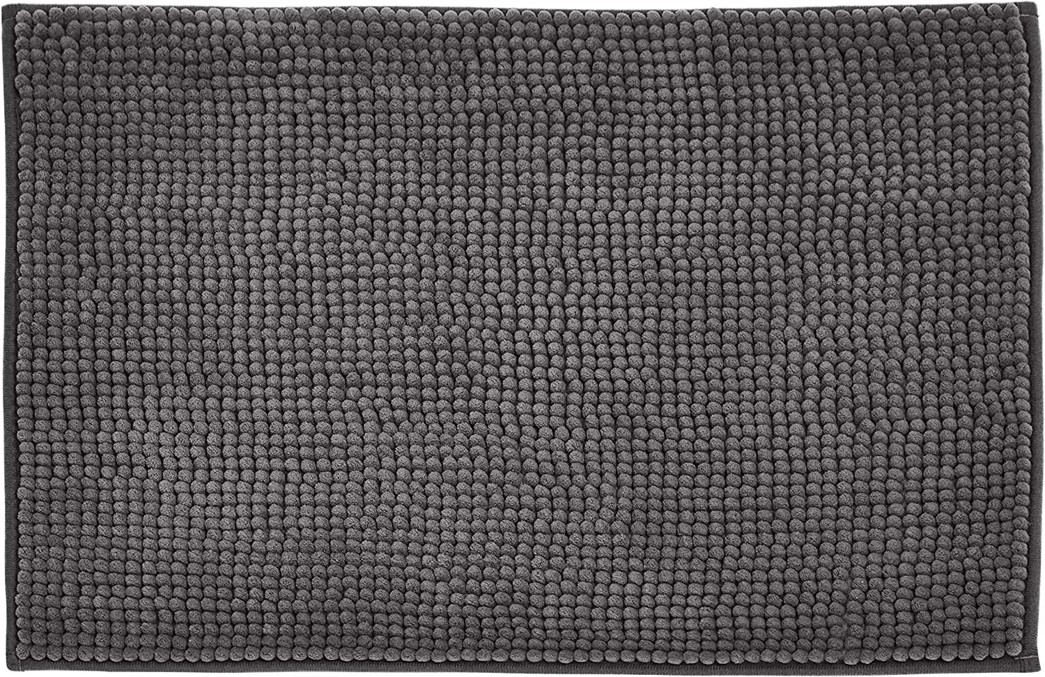 Chenille Bath Mat (Grey, Large)