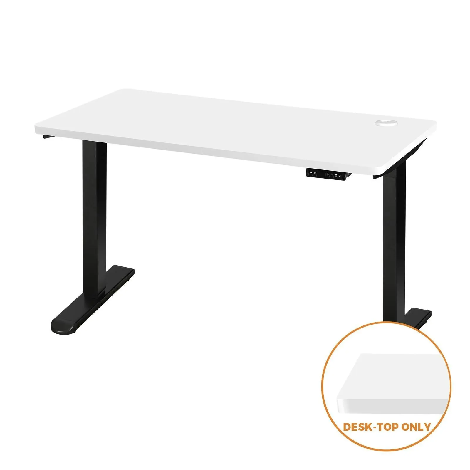 Oikiture 150cm Desk Top Electric Desk Board Computer Table White