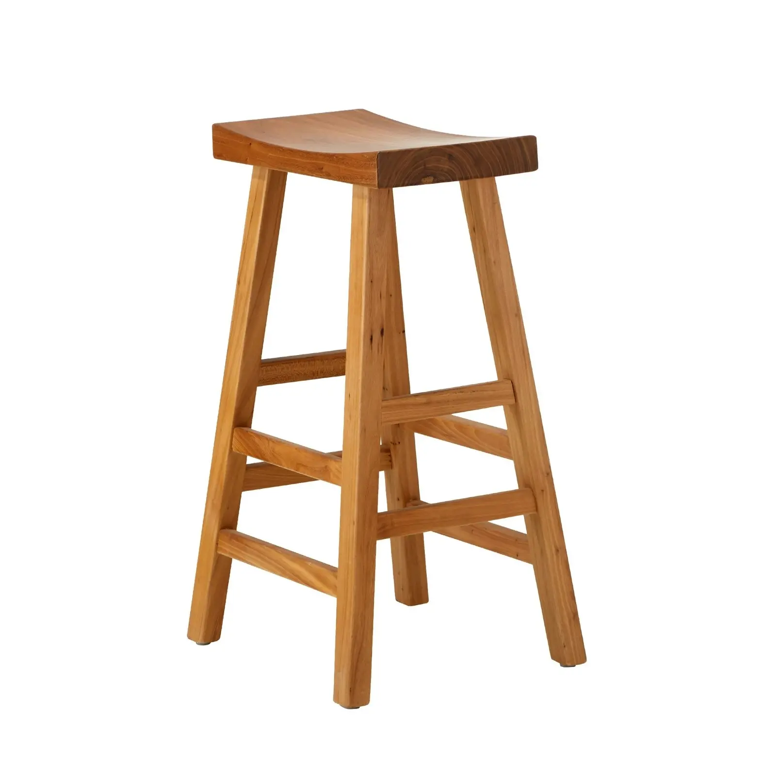 Oikiture Bar Stools Kitchen Stool Wooden Counter Chairs Barstools Natural