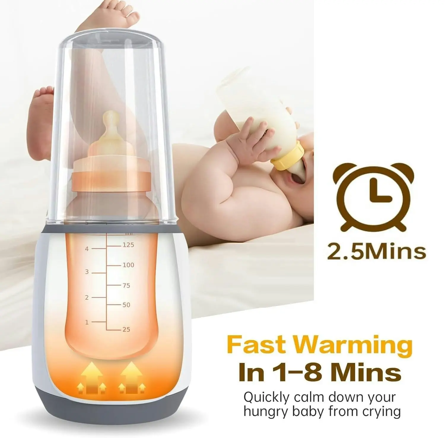 5in1 Baby Bottle Warmer Smart Accurate Temp Control