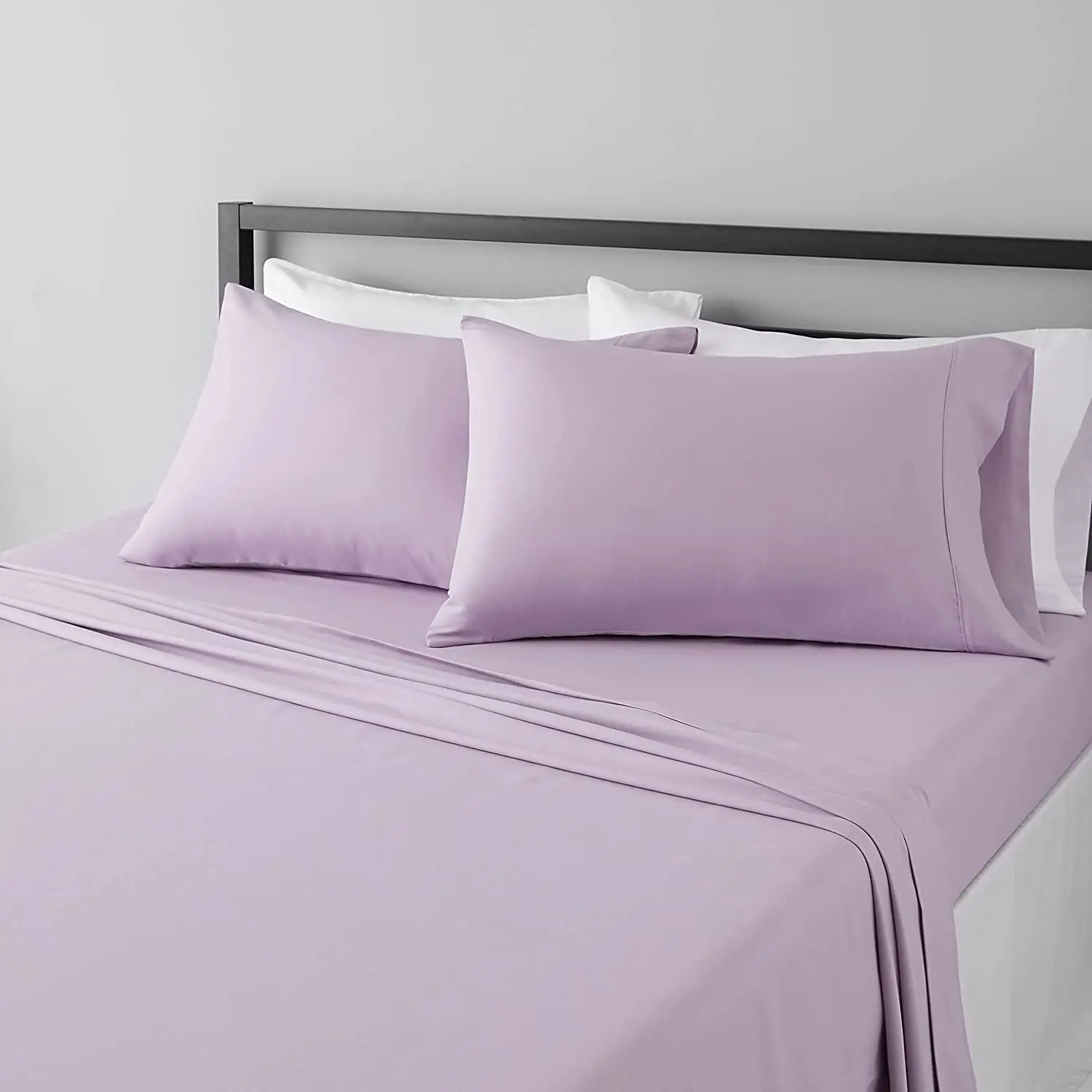 Queen Bed Sheet Set, Lightweight Microfiber, 36 cm Deep Pockets, Frosted Lavender