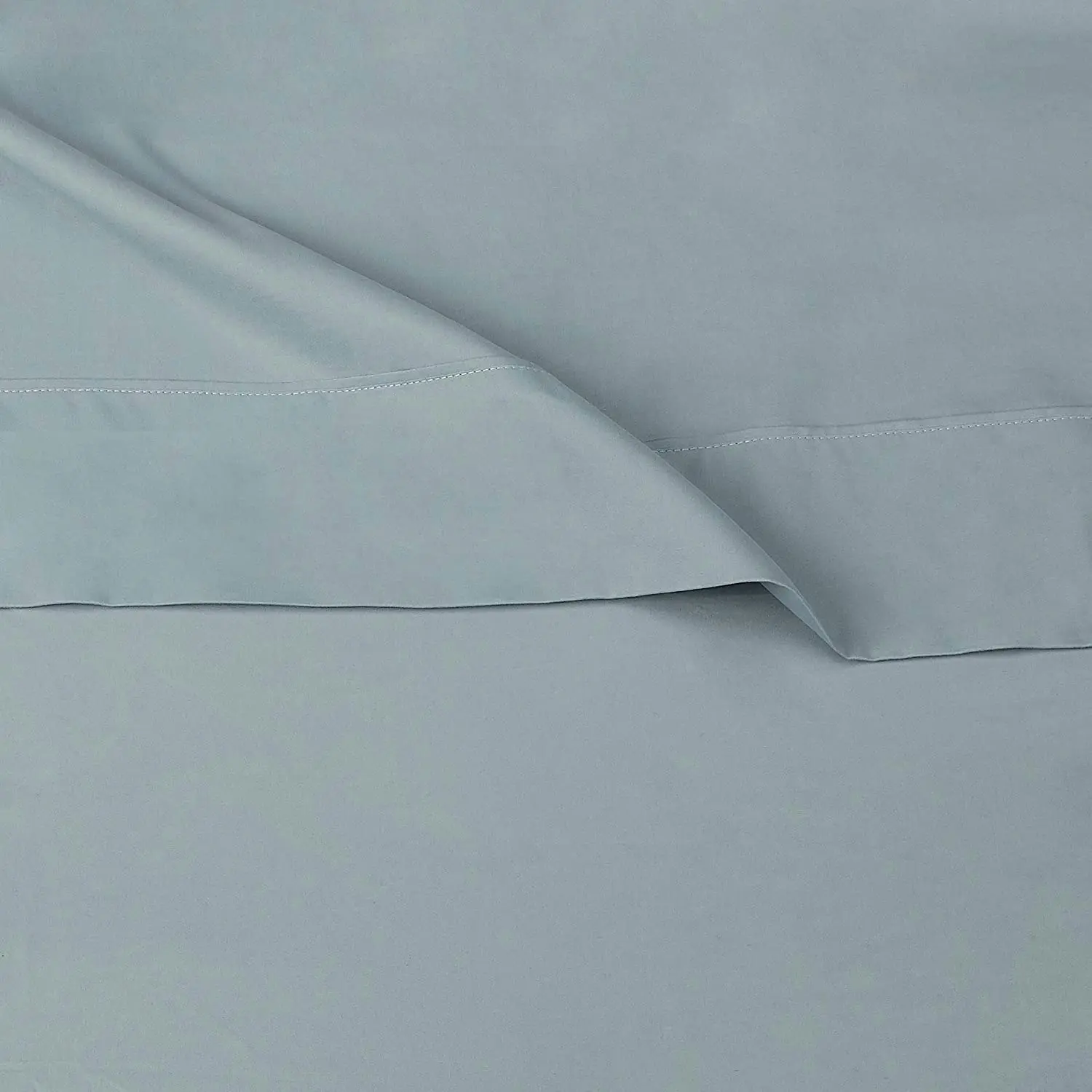 Queen Size Microfiber Bed Sheet Set, 36 cm Deep Pockets Lightweight Super Soft Easy Care Spa Blue