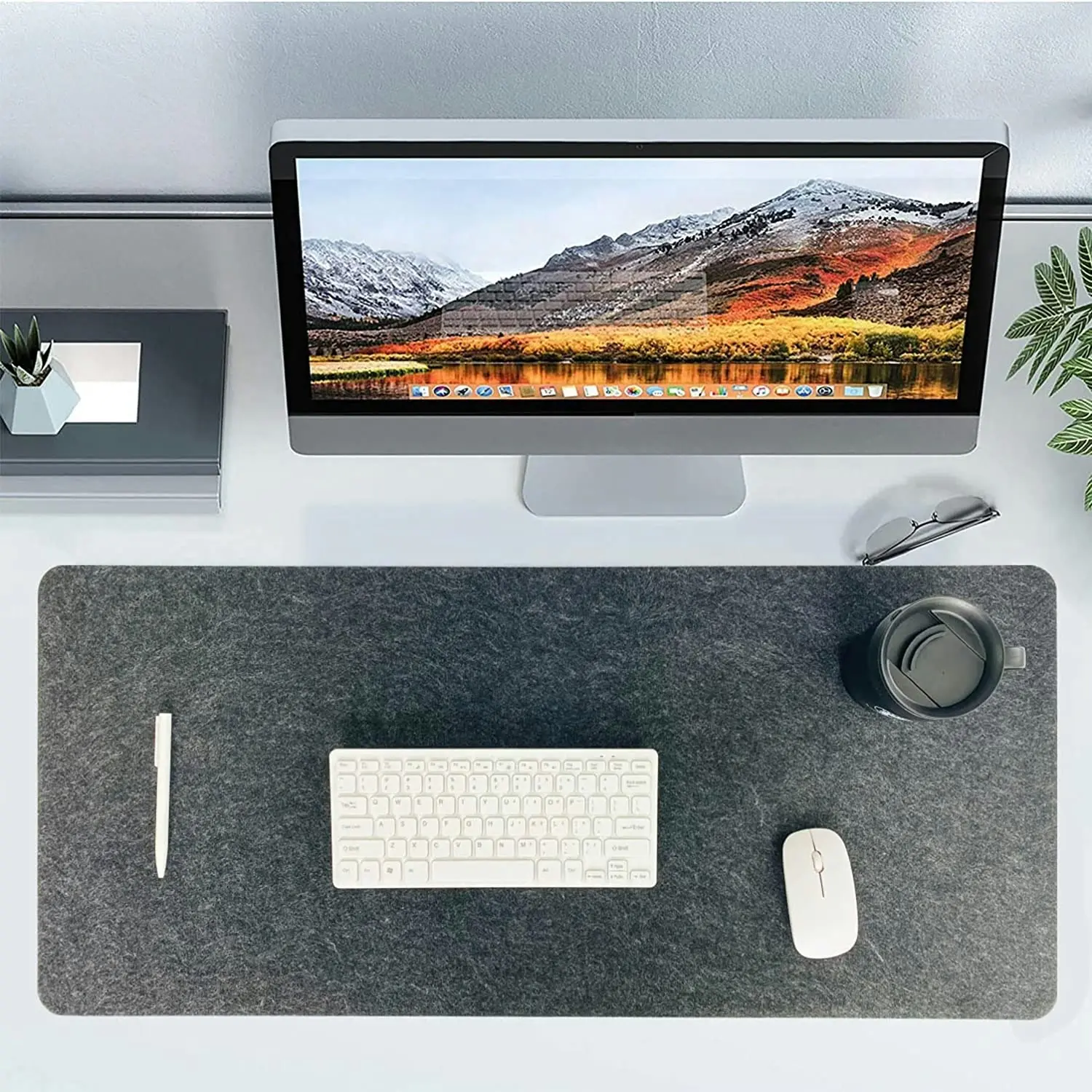 Large Felt Desk Pad 90x40cm Extra Large Mouse Mat