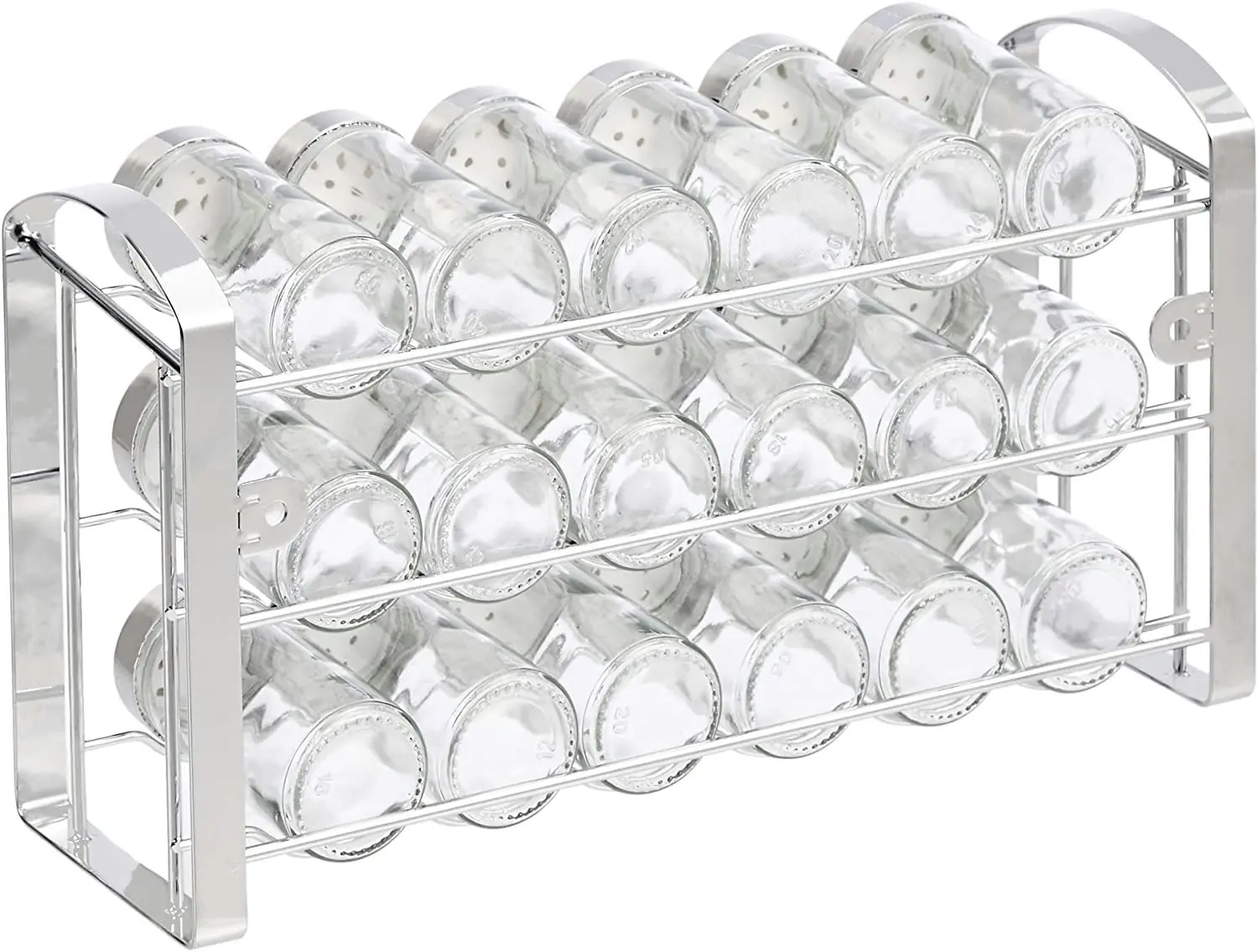 18-Jar Large Spice Metal Organizer Rack