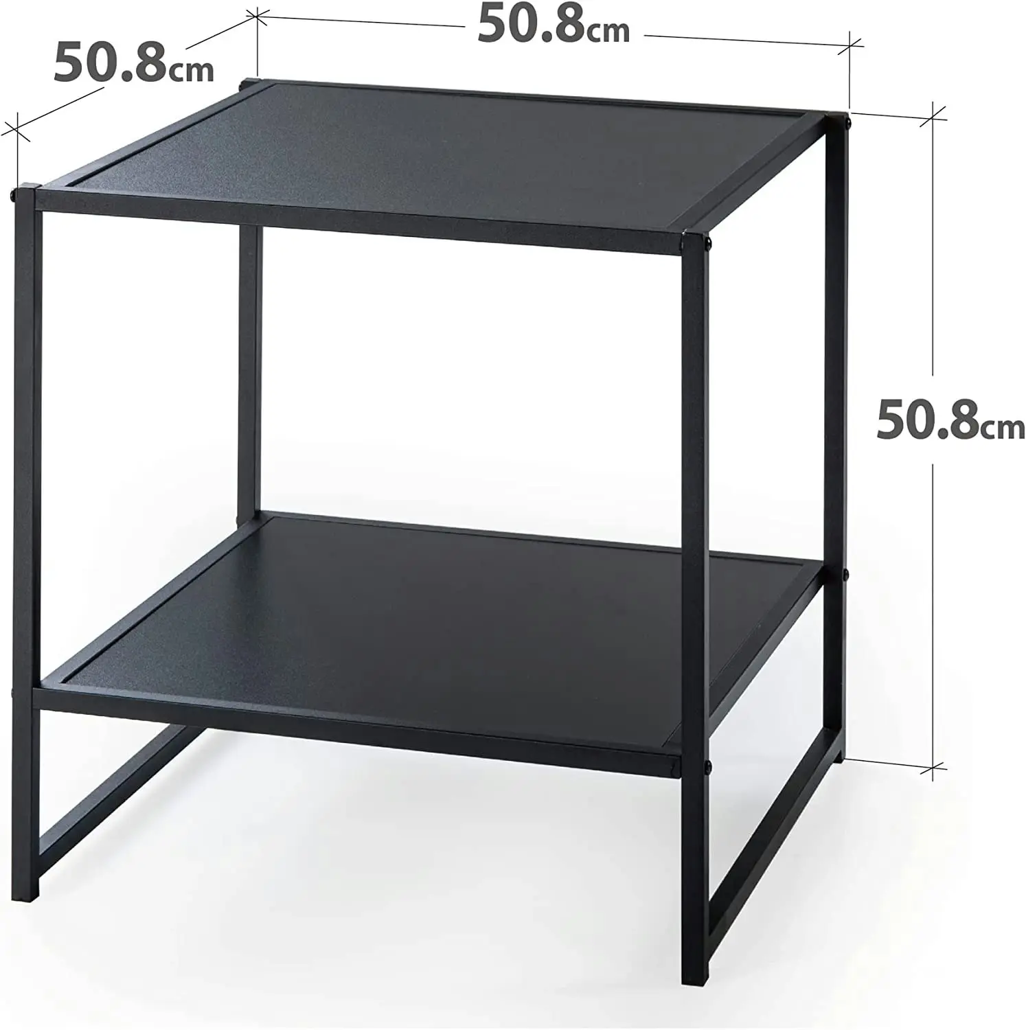 Set of Two Small Bedside Table (Black)