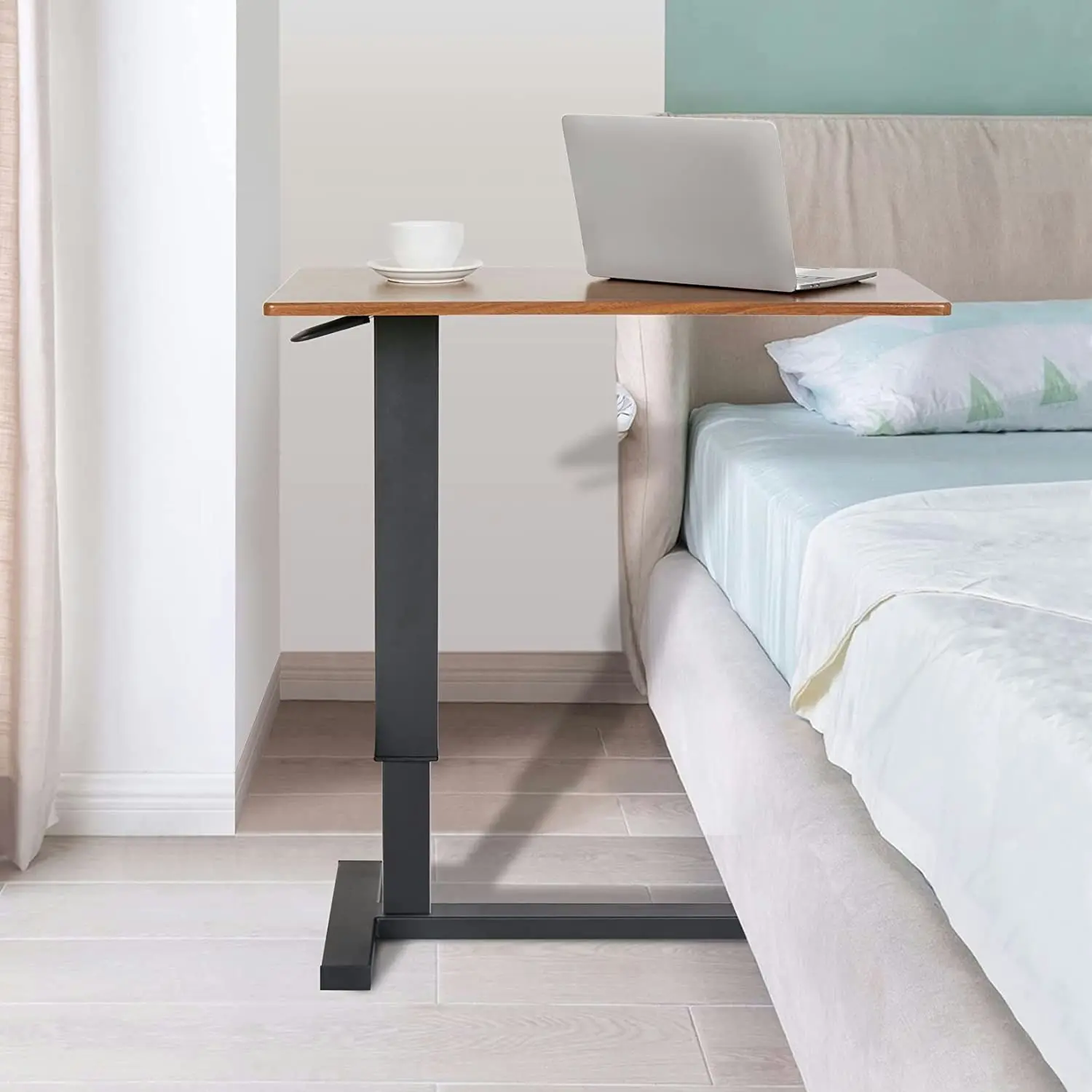 C Shape Side Table, Adjustable Height