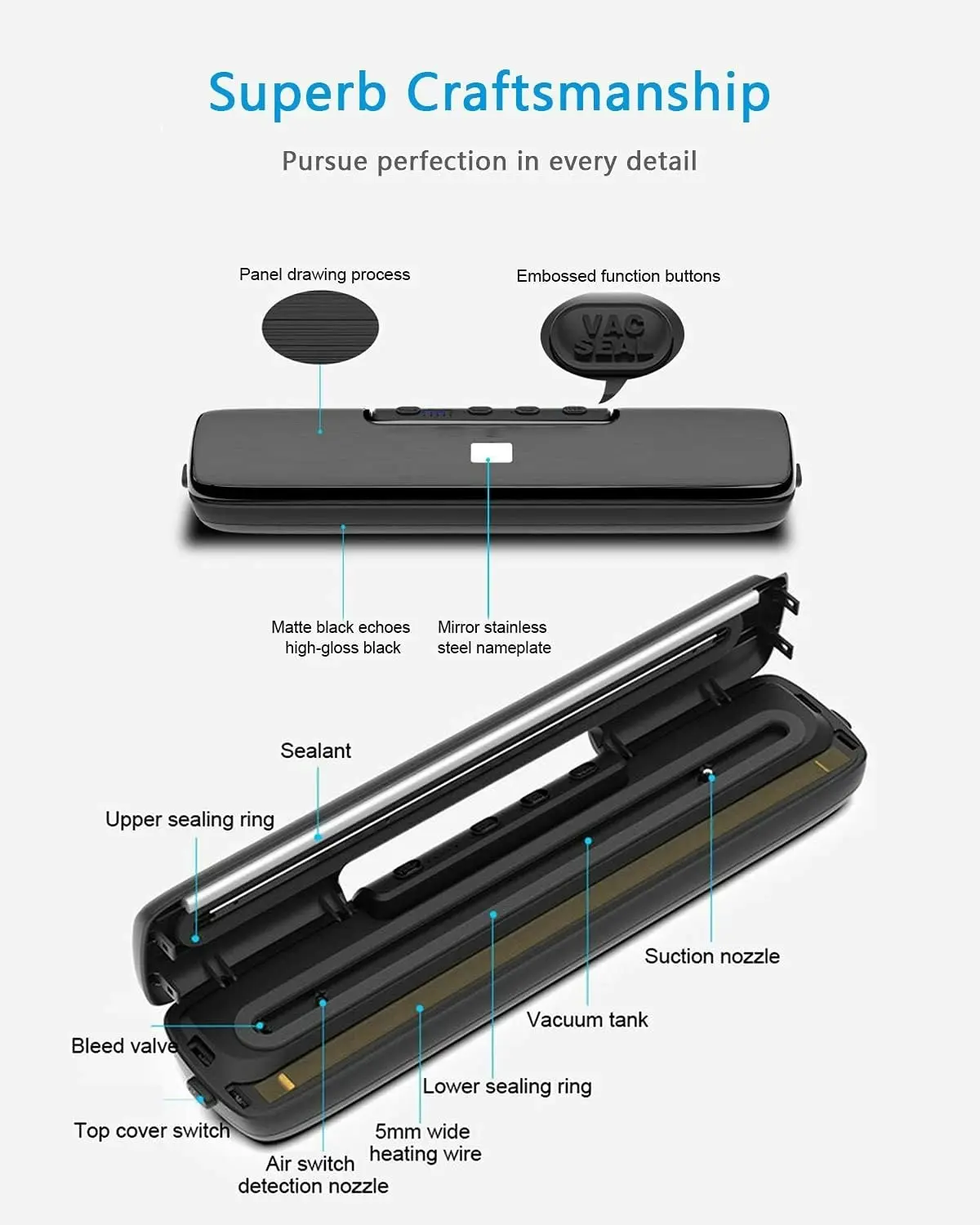 Vacuum Sealer Machine Automatic Food Seal