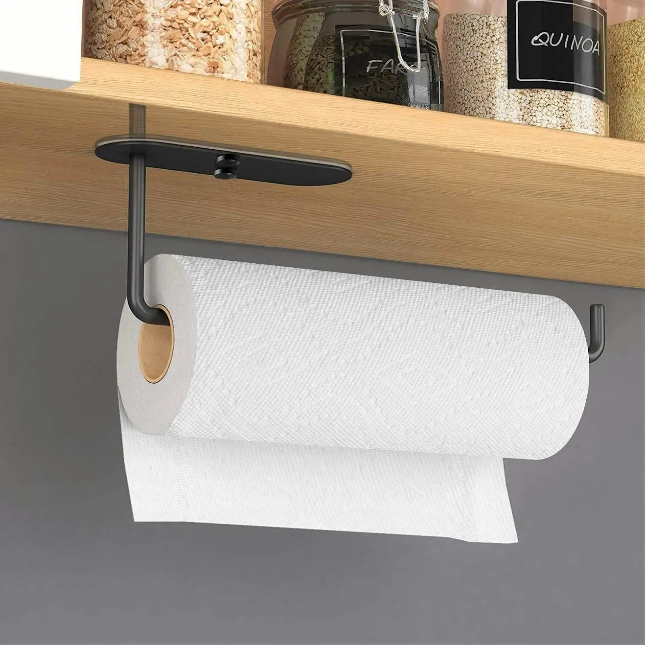 Install Kitchen Roll Hanger Paper Towel Holder SUS304 Stainless Steel