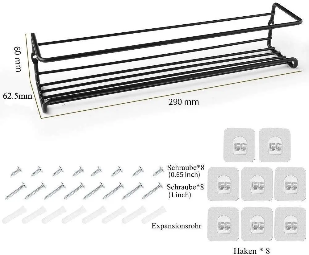 4 Tier Hanging Stainless Steel Spice Racks Wall Mounted Kitchen Pantry Shelf