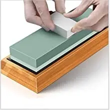 Knife Sharpening Stone Kit, 4 Side Grit 400/1000 3000/8000