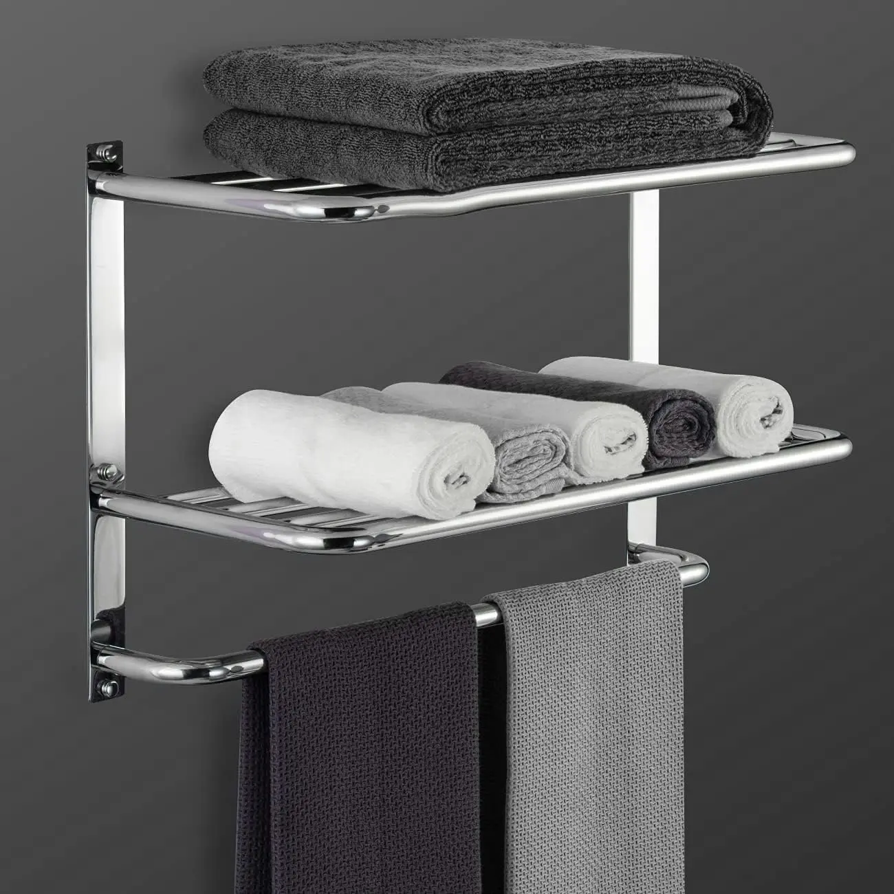 Bathroom Towel Rack 3-Tier, Stainless Steel