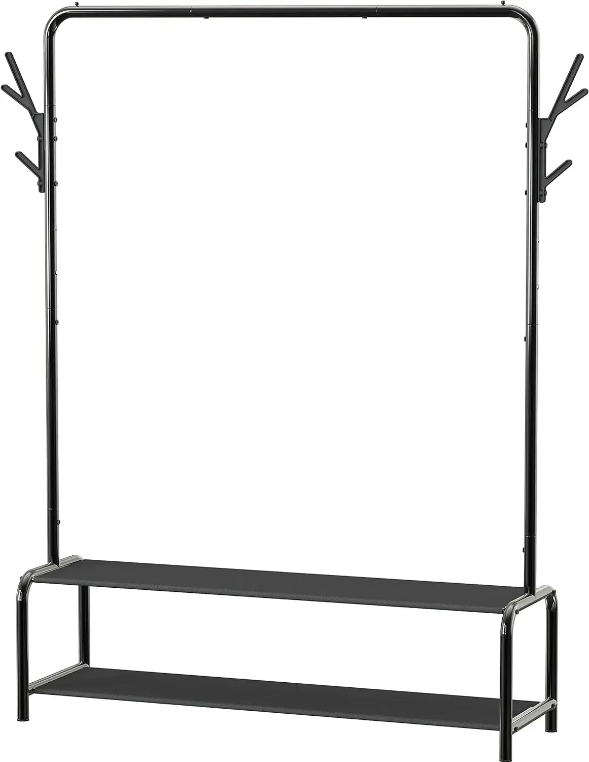 Garment Rack with  Storage Shelves & Coat/Hat Hooks