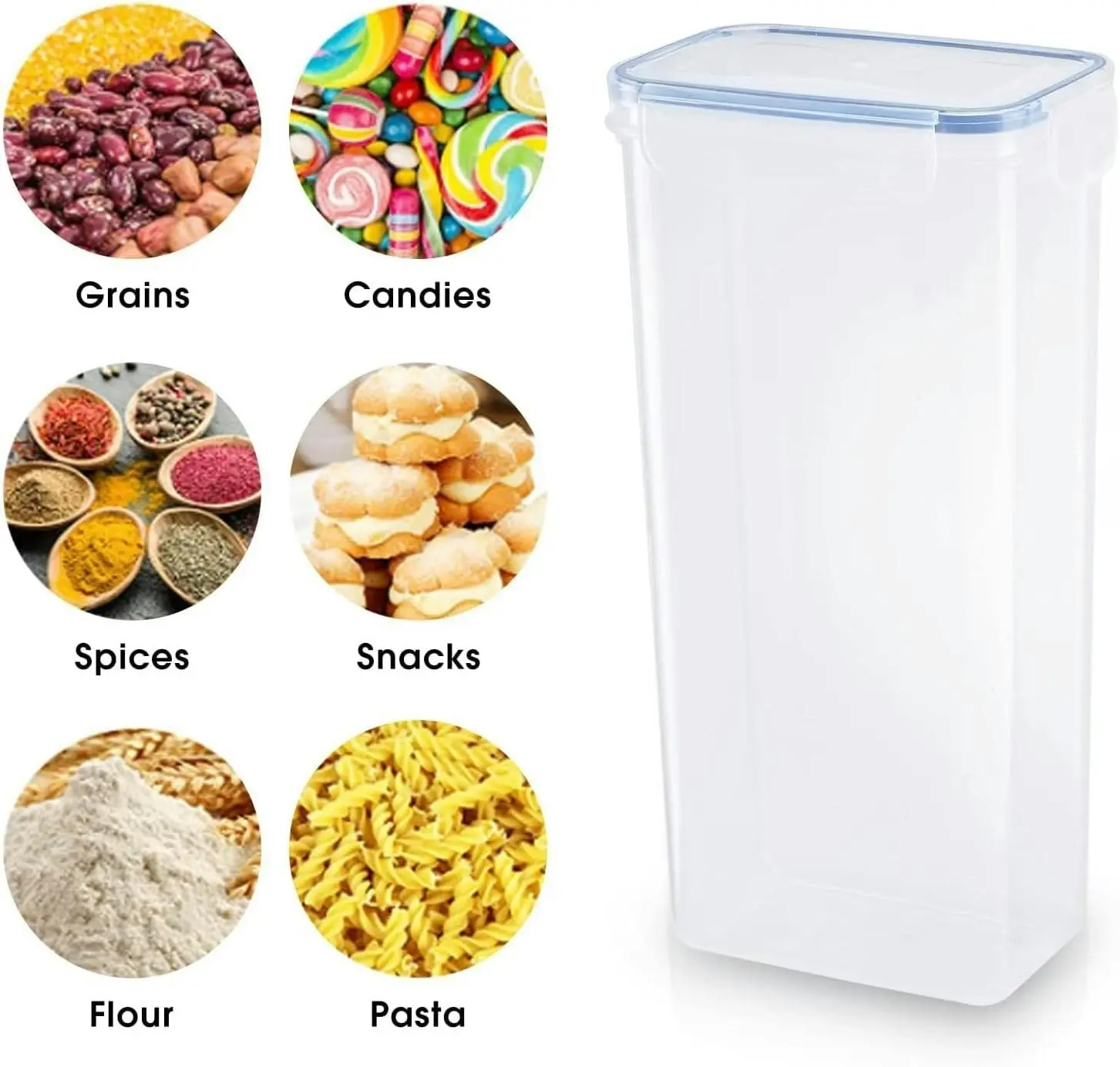 16-Pack Airtight Food Storage Containers Set Pantry Organiser