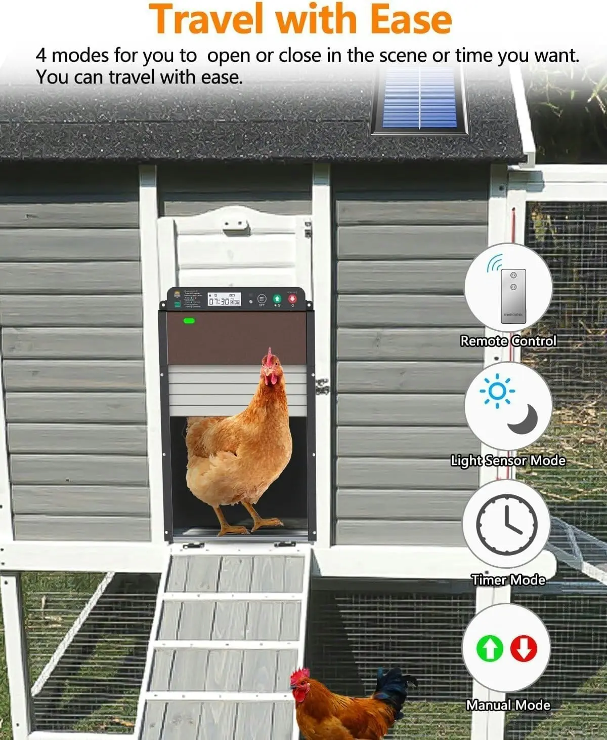 Automatic Solar Chicken Coop Door Opener