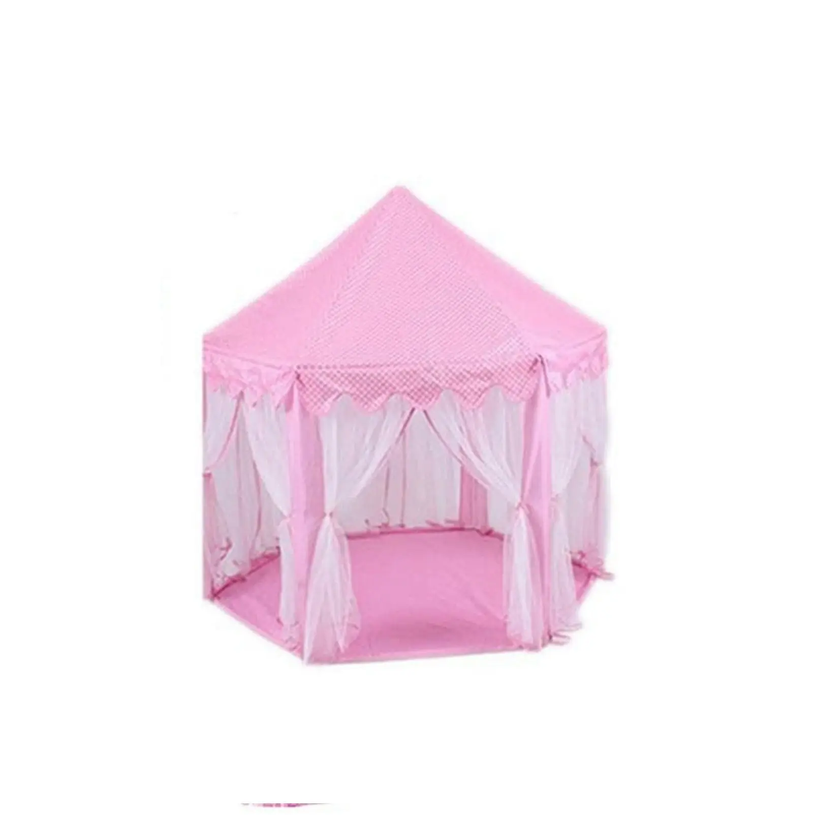 Princess Indoor Playhouse Toy Play Tent for Kids Toddlers with Mat Floor and Carry Bag (Pink)