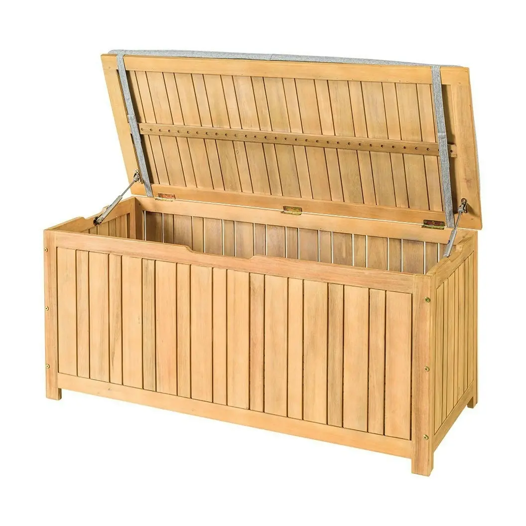 Savanna Timber Storage Box With Cushion