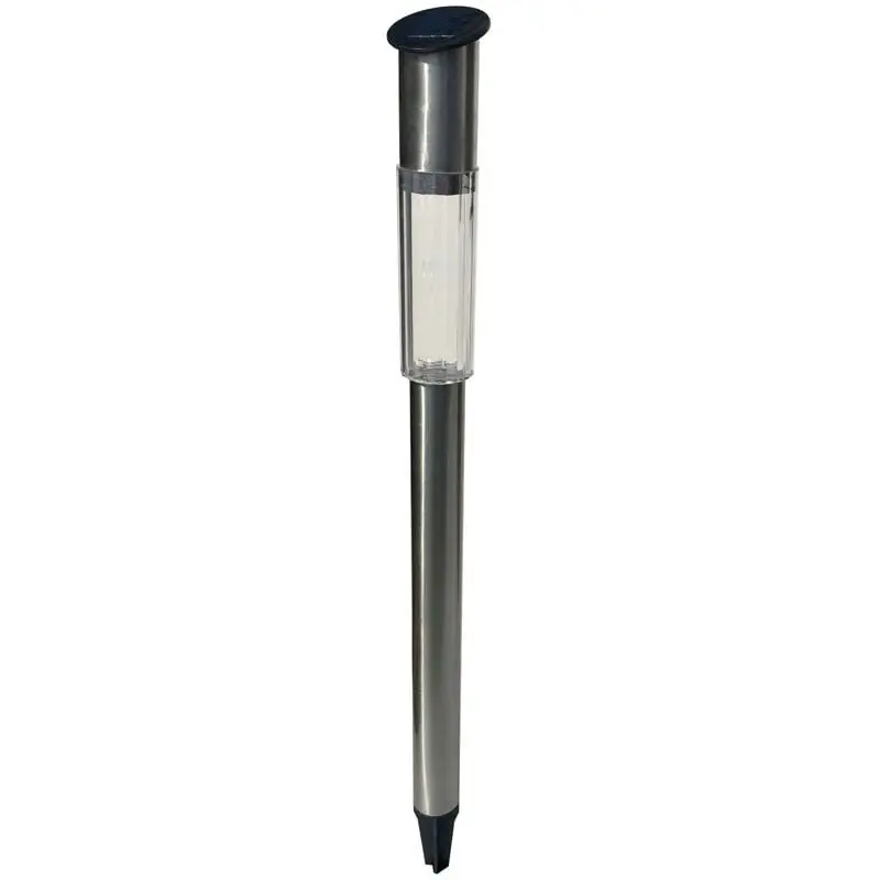 Stratco Stainless Steel Slim Solar Bollard Light