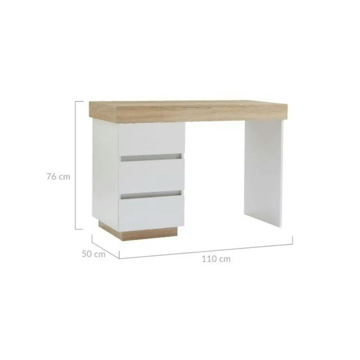 Ashley Coastal White Wooden Office Desk