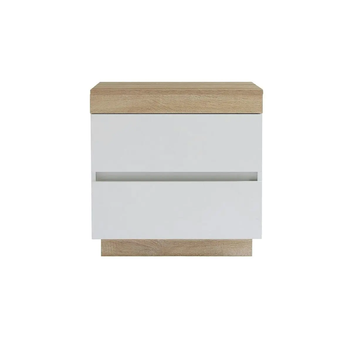 Ashley Coastal White Wooden Bedside Table