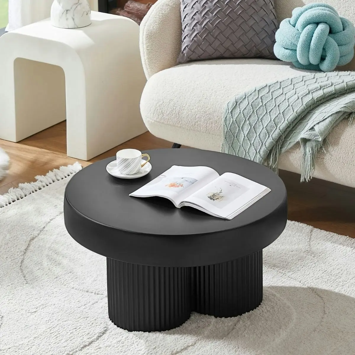 Maya Ribbed Coffee Table