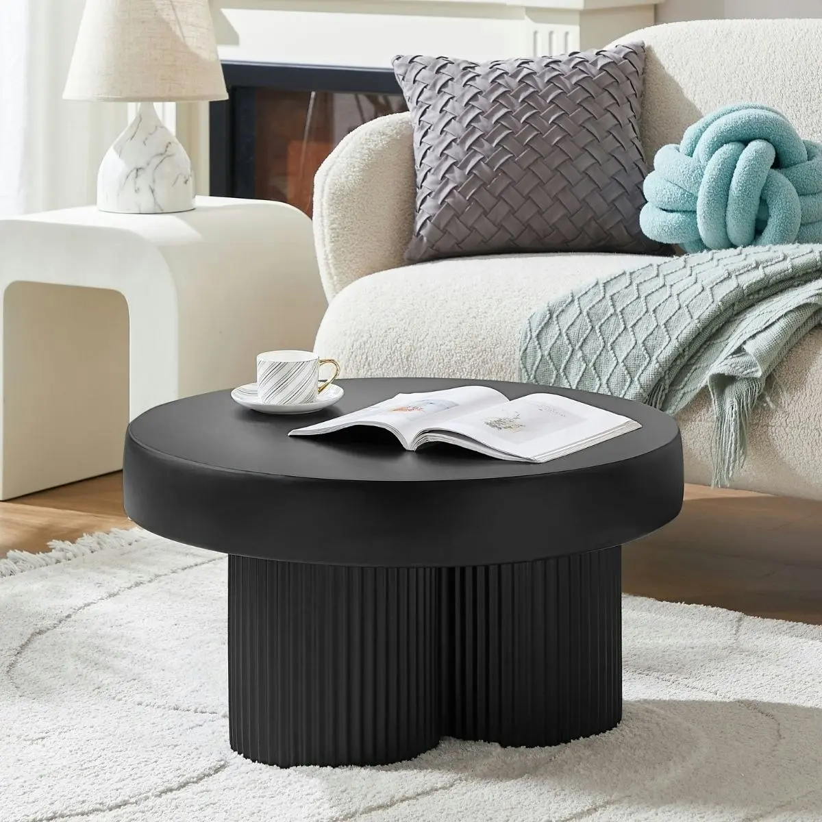 Maya Ribbed Coffee Table