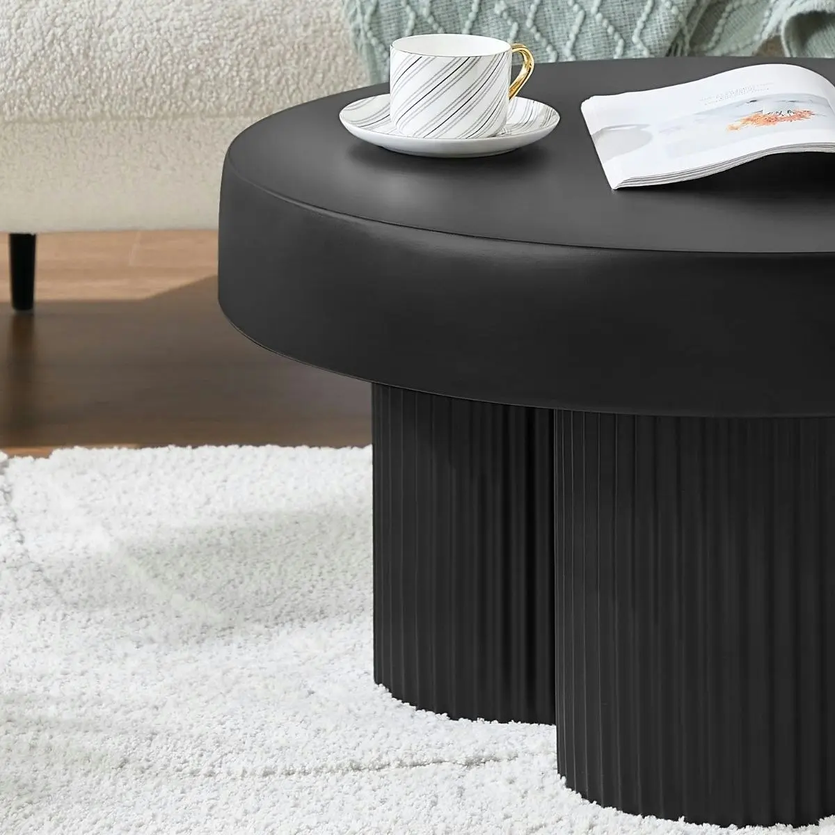 Maya Ribbed Coffee Table