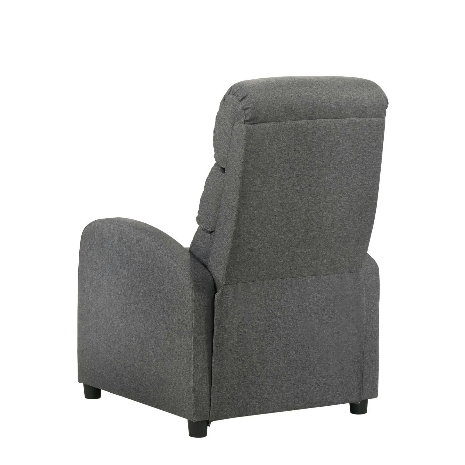 Luxury Fabric Recliner Chair Armchair Grey Sofa Lounge Couch