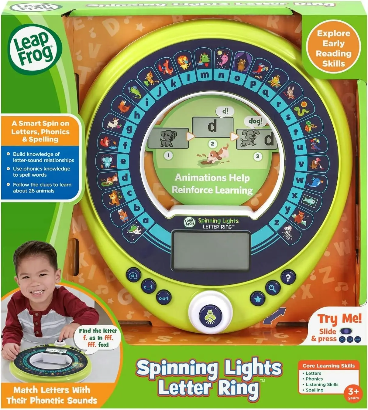 LeapFrog Spinning Lights Letter Ring