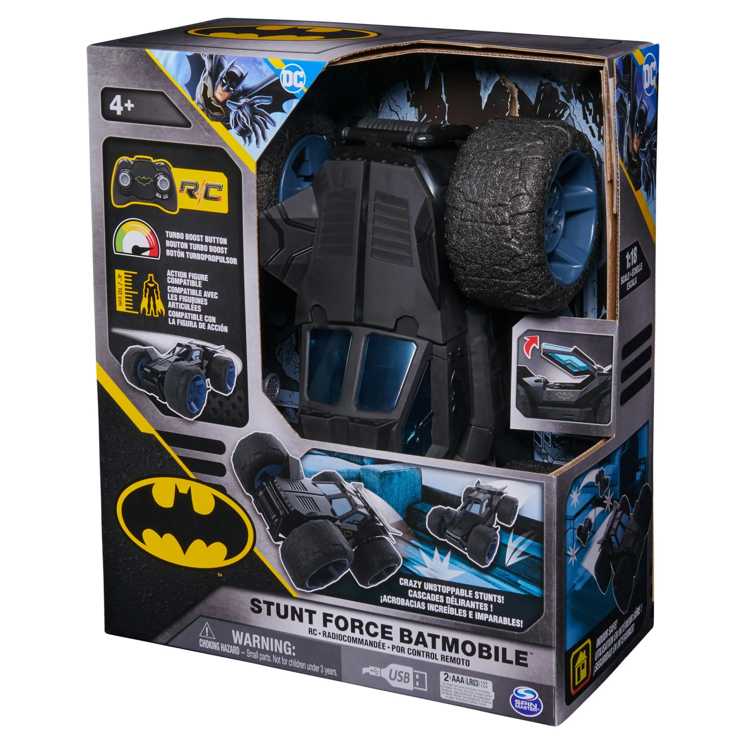 DC Batman Stunt Force Batmobile