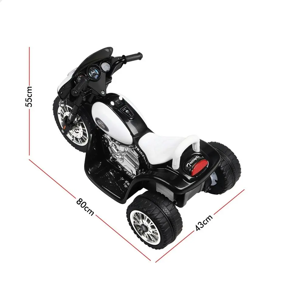 Alfordson Ride On Car Kids Electric Motorcycle 25W Motor Harley-Inspired Black