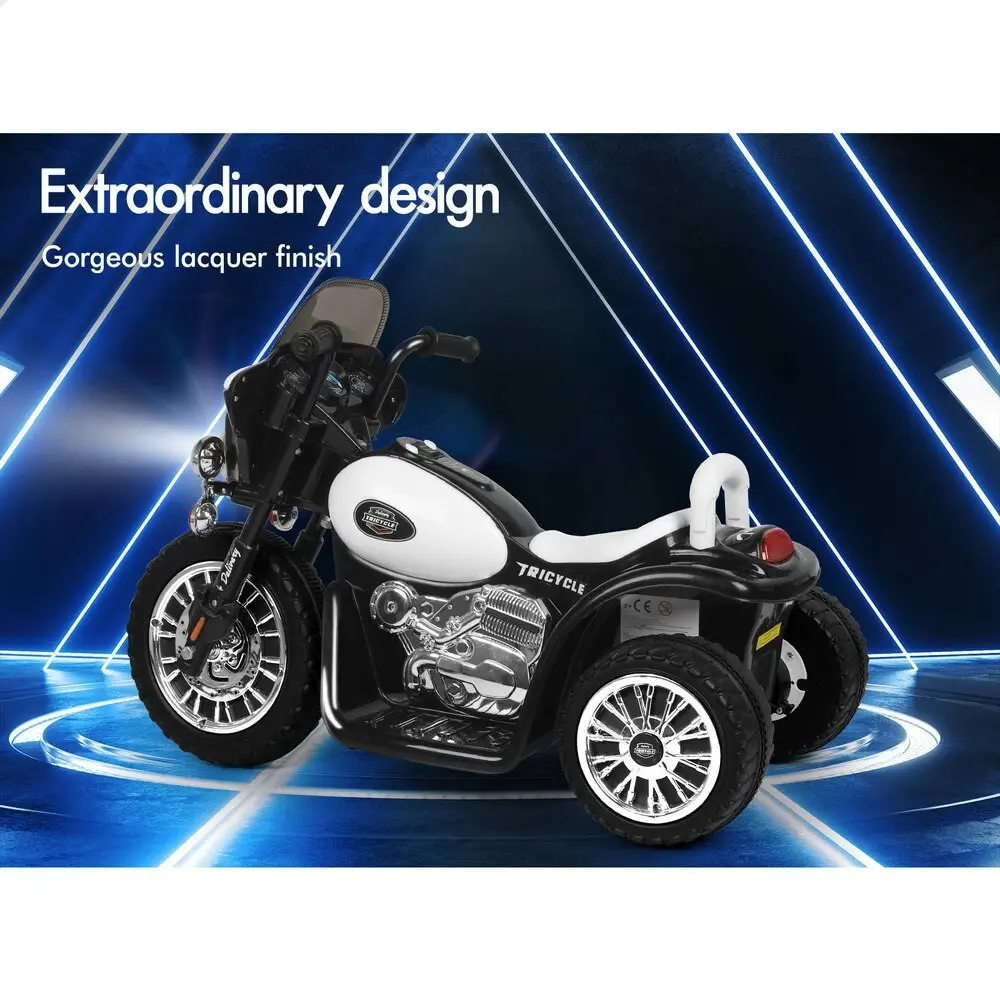 Alfordson Ride On Car Kids Electric Motorcycle 25W Motor Harley-Inspired Black