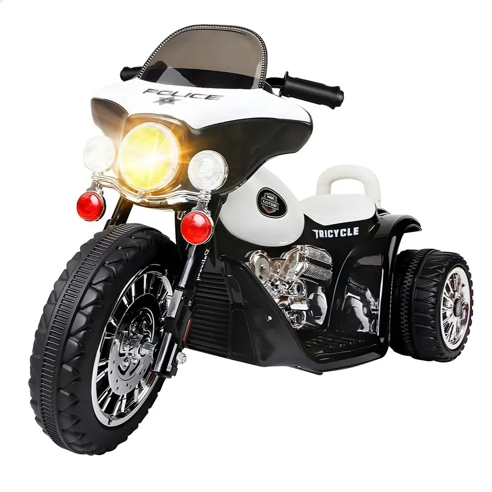 Alfordson Ride On Car Kids Electric Motorcycle 25W Motor Harley-Inspired Black