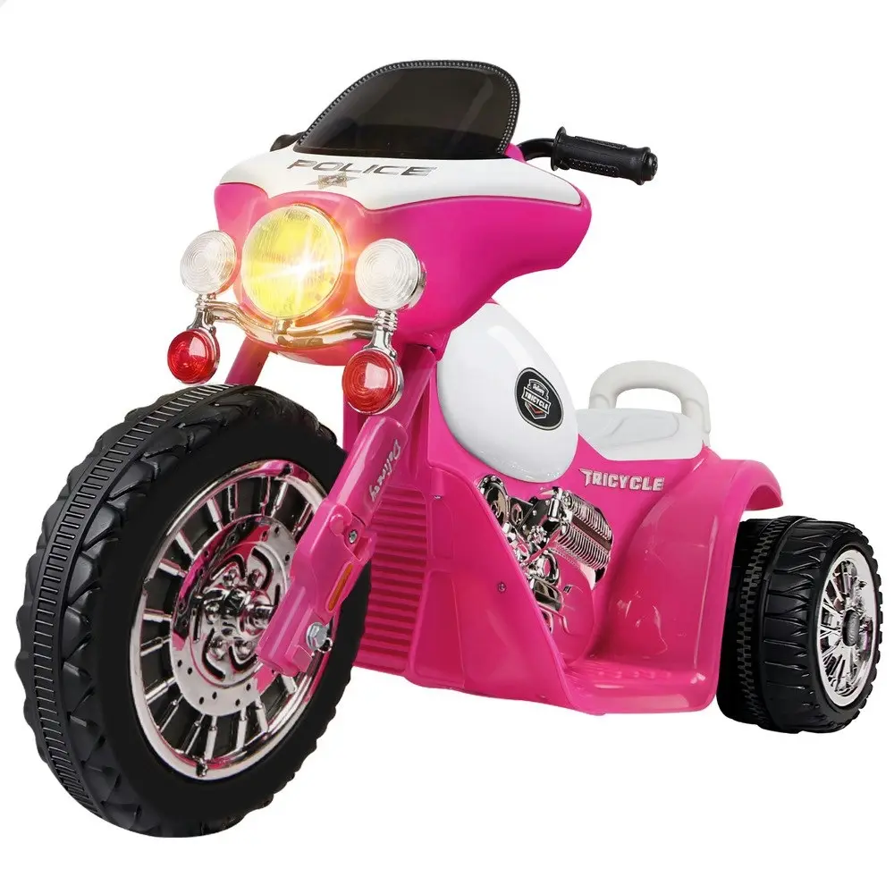 Alfordson Ride On Car Kids Electric Motorcycle 25W Motor Harley-Inspired Pink