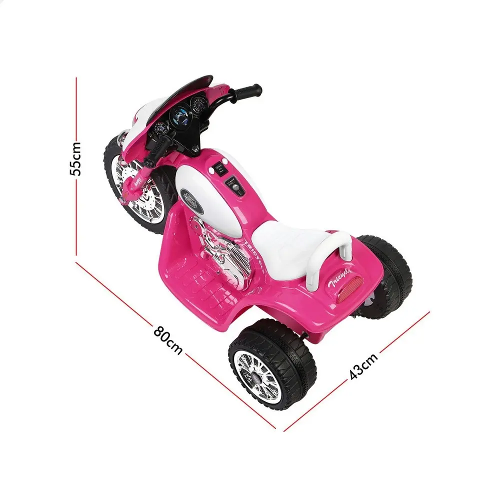 Alfordson Ride On Car Kids Electric Motorcycle 25W Motor Harley-Inspired Pink