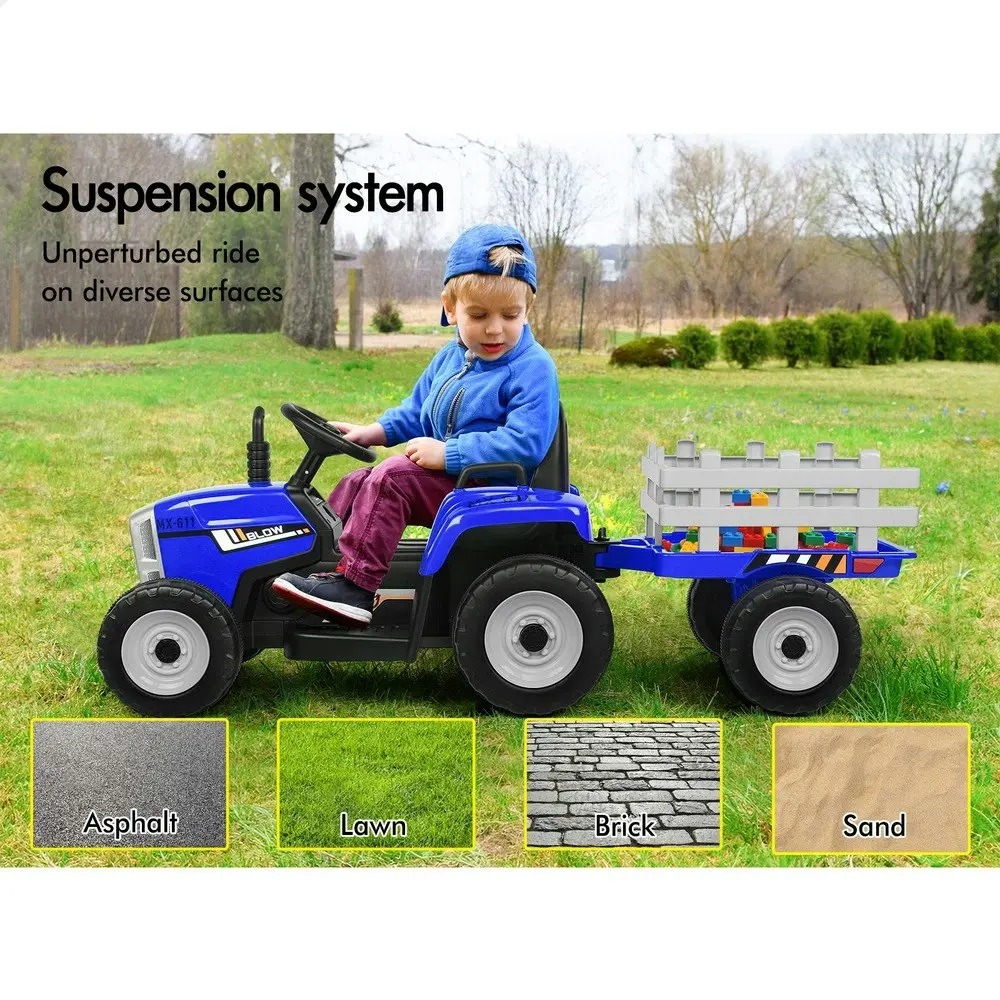 Alfordson Ride On Car Kids Tractor Toy Vehicle Child Toddlers Blue