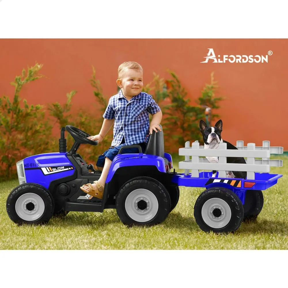 Alfordson Ride On Car Kids Tractor Toy Vehicle Child Toddlers Blue