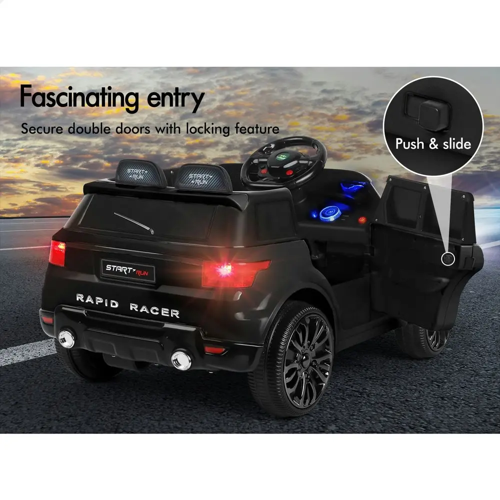 Alfordson Ride On Car Kids Remote Car Toy MP3 LED Light Black