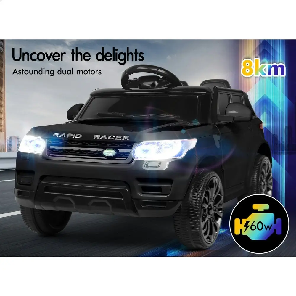 Alfordson Ride On Car Kids Remote Car Toy MP3 LED Light Black